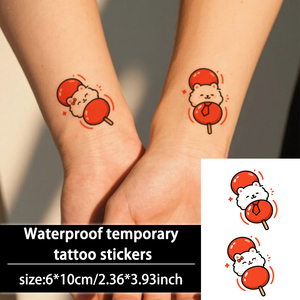 Adesivi colorati temporanei per tatuaggi carini canditi hanno un <span class=keywords><strong>tatuaggio</strong></span> impermeabile adatto per viso, braccia e gambe - Product Image 4