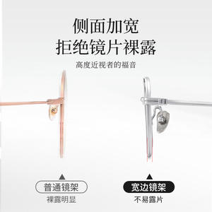 Monture de lunettes carrée en titane pur pour femme 28012, monture étroite argentée, pour verres de haute correction (myopie), origine Danyang - Product Image 4