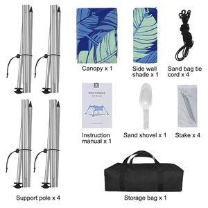 Cool Portable Beach <span class=keywords><strong>Cabana</strong></span> Tent, Pop up Canopy con UPF50 + Parasol-Sombra ligera para exteriores con arena para <span class=keywords><strong>la</strong></span> <span class=keywords><strong>playa</strong></span> - Product Image 3