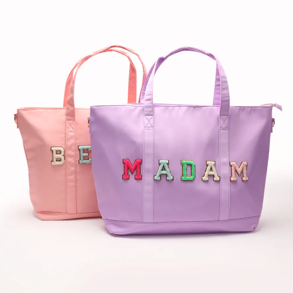 Bán Hàng Nóng Bền Nylon Tote Đa-Màu Sắc Lưu Trữ Mua Sắm Túi Túi Xách Tùy Chỉnh Phụ Nữ Vai Túi Xách Làm Việc Tote Túi