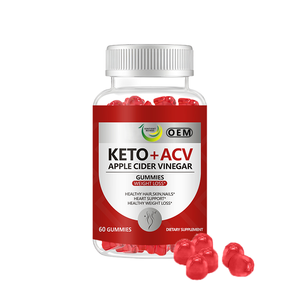 Gummies au vinaigre de cidre de pomme 60 pièces KETO+ACV Formule personnalisée en gros Gommes gélifiées digestives pour la perte de poids OEM - Product Image 1