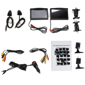 Caméra de recul électronique pour voiture, <span class=keywords><strong>camping</strong></span>-<span class=keywords><strong>car</strong></span>, caravane, avec moniteur AHD pour vue latérale gauche/droite et angle mort arrière, et assistance au changement de voie - Product Image 6