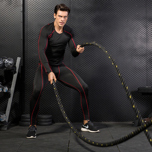 Celana Olahraga Pria Bahan Bernapas untuk Fitness, Atletik, dan Workout, Model Ketat dengan Pinggang Elastis untuk Gym - Product Image 5