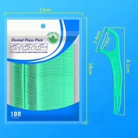 Fil dentaire menthe personnalisé avec logo, technologie de nettoyage avancée anti-casse, pliable, double extrémité, longue durée, double saveur