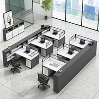 Postes de travail modernes pour bureaux, mobilier de bureau, bureau pour 2 personnes, poste de travail en bois