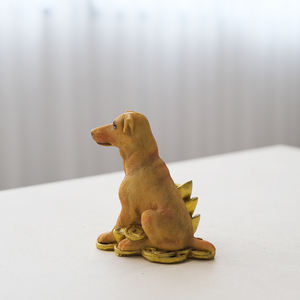 新工場カスタム樹脂猫犬動物庭装飾樹脂犬彫刻カスタムポリレジン大型動物グラスファイバー像 - Product Image 4