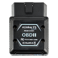 Vgate Vlinker FS BT Scanner OBD2 professionnel pour la plupart des voitures 12V pour iOS Android
