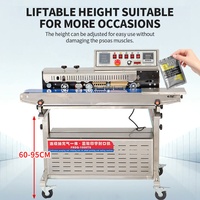 Machine de scellage sous vide pneumatique pour sacs PVC, avec rouleau d'impression à encre pour date et gonfleur de gaz, pour thé, épices, aliments pour animaux de compagnie - Vente en gros usine