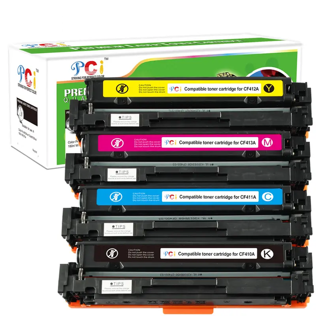 PCI Compatible CF410A 410X Color Laser Toner Cartridge for HP M452 M452dw M452dn Printers Cf410a Toner Cartridge