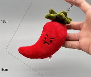En gros, Porte-clés en peluche mignons, série Légumes et Fruits avec expressions, mini poupées pour machine à griffes, pendentifs de sac, cadeau - Product Image 3