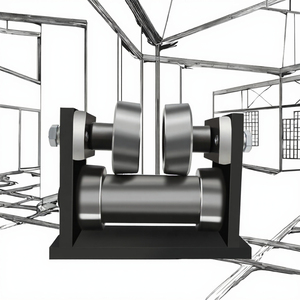 Neuer Gusseisen H Beam I Beam Trolley Cart mit Rollen rädern Kugellager Cargo Elevator <span class=keywords><strong>Guide</strong></span> Trolley Rollen - Product Image 3