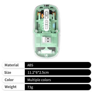 2026 <b>Mouse</b> Wireless Transparent Rechargeable Silent <b>Mouse</b> for Event - Product Image 5