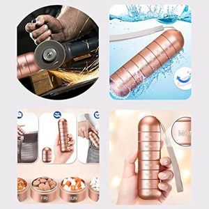 กล่องบรรจุยาที่บ้านทำจากโลหะขนาดใหญ่7ครั้งสำหรับจัดเก็บยาในบ้านทำจากอลูมิเนียมกล่องยาประจำสัปดาห์โลโก้ได้ตามต้องการ - Product Image 5