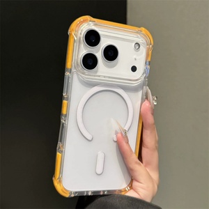 Funda Magnética para Teléfono con Protección de Lente y Esquinas Anti-Impacto, de TPU Suave y Colorida, para iPhone 17 16 15 14 Pro Max - Product Image 1