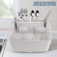 Panier de séchage en plastique PP, rangement de vaisselle de cuisine, mascotte, support de séchage, organisateur de vaisselle, égouttoir