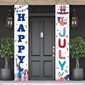 CLBX New American Independence Day Couplet Party Decoration Flag Hanging Patriotic Day Flag Setting yiwu market products