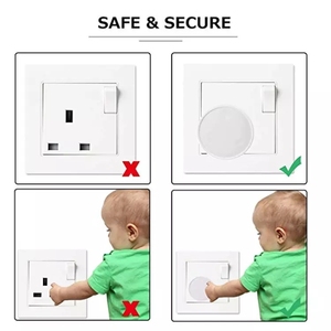 Fundas de salida para bebés, protectores de enchufe eléctrico seguros, resistentes, a prueba de niños - Product Image 6