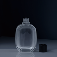 Bouteilles diffuseuses en verre transparent rectangulaires arrondies sans plomb, personnalisables en usine, 300 ml, élégantes, pour aromathérapie, avec finition et logo personnalisés