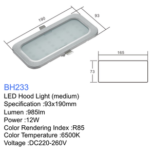 Ampoules <span class=keywords><strong>LED</strong></span> <span class=keywords><strong>pour</strong></span> <span class=keywords><strong>hotte</strong></span> de cuisine, lampe rectangulaire <span class=keywords><strong>pour</strong></span> <span class=keywords><strong>hotte</strong></span> <span class=keywords><strong>aspirante</strong></span>, 12W - Product Image 4
