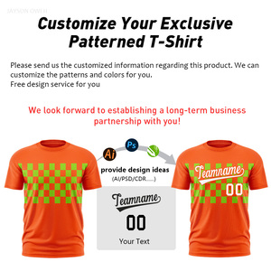 T-shirt a maniche corte a quadri di alta qualità all'ingrosso, personalizzabili <span class=keywords><strong>con</strong></span> nomi e loghi di squadre, adatte per abbigliamento sportivo. - Product Image 4