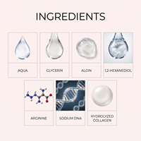 ELviona PDRN Collagen Hydration Eye Mask 60 Pcs Sodium DNA Hydrogel Eye Patches Firming Brightening Dark Circle Anti Aging All