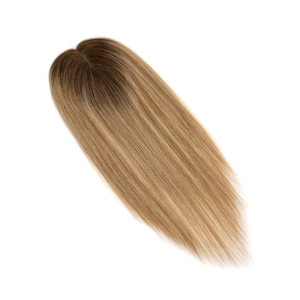 Topper de cheveux européens de haute qualité 3x5 pouces, mono lace, nœuds simples, brun naturel, dentelle suisse, cheveux russes, pour femmes blanches - Product Image 3