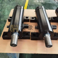 Système de bras de levage lourd pour chargeuse sur pneus, course longue, support de charge robuste, structure en acier haute résistance, montage à œil, vérin hydraulique