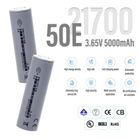 Batterie personnalisée 21700 5000mah 5c Batterie au lithium 5000mah Rechargeable 5000mah Batterie 21700