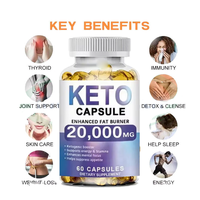 Capsules Minceur OEM Acv Keto : Brûleur de Graisse Hépatique, Complément Énergétique Naturel, Produits Ventre Plat, Capsules Molles BHB Keto