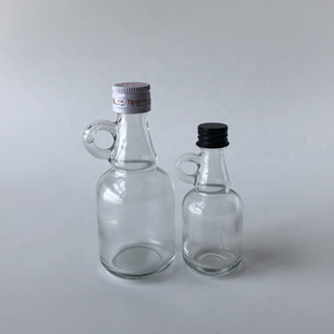 Tarro de jarabe de arce reutilizable transparente de 1,7 oz, botella de jarabe de vidrio para salsa de aceite de leche con tapa de aluminio y mango de bucle - Product Image 2