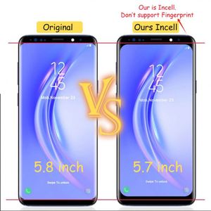 La pantalla LCD utilizada para el teléfono <span class=keywords><strong>Samsung</strong></span>. Montaje de pantalla con marco para S9 LCD pantalla interna y externa integrada Incell - Product Image 1