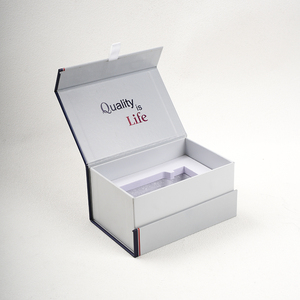 Boîte d'emballage de luxe personnalisée pour compléments alimentaires, style <span class=keywords><strong>livre</strong></span>, fermeture magnétique à rabat, boîte cadeau rigide avec insert en mousse - Product Image 1