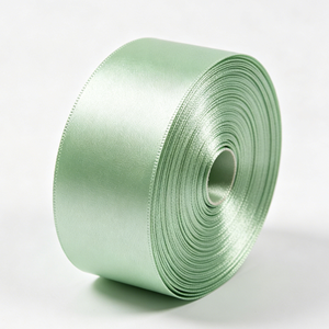Cinta de Lazo Geométrica Pre-atada de Poliéster/Algodón Azul Claro con Estampado de Lámina Dorada, Certificada OEKO-TEX, en Varios Tamaños - Product Image 2
