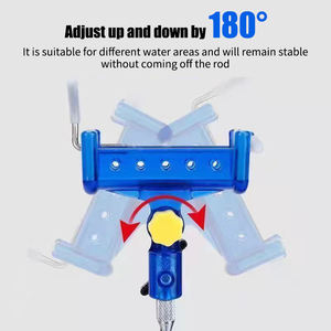 Soporte de tierra de doble propósito para caña de pescar, torreta autoblocante, poste con caña de mar manual, nueva condición, suministros de pesca - Product Image 2