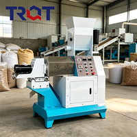 Machine à granulés d'aliments pour animaux à haute productivité pour la pisciculture et l'aquaculture, capacité personnalisable, construction en acier au carbone, électrique