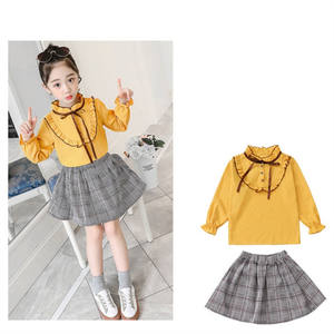 Conjuntos de Falda y Top de Verano para Bebés Niñas, Diseños Elegantes, Venta al Por Mayor, Conjunto de 2 Piezas - Product Image 3