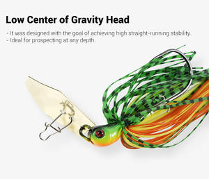 Spinner Appâts Leurre De Pêche Kit Buzzbait Métal Dur Jigs Leurre Bass Pike NOEBY bavardage appât - Product Image 5