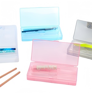 Silicone Pencil Case Large Capacity Customized Logo Zipper Simple Study Stationery Organizer Cute Pouch <b>Bag</b> Multi Functional - Product Image 5