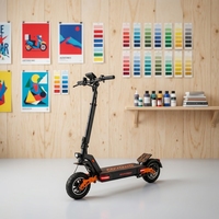 Scooter Eléctrico Plegable Todoterreno de 48V 500W para Adultos, Scooter de Movilidad de Largo Alcance de Aleación de Aluminio, Scooters Eléctricos para Adultos