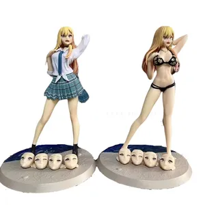 24cm My dressing Darling Anime Figures Kitagawa Marin maillot de bain Hentai amovible Statue modèle Kawaii poupée cadeau pour enfants