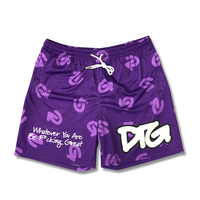 Short de basket-ball vintage personnalisé avec poche zippée pour hommes