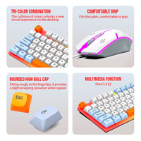 VONN VON280 Mini clavier et souris de jeu filaire 98 touches Ensemble clavier-souris filaire pour PC portable