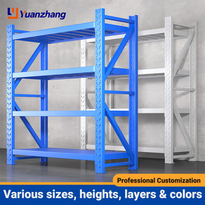 מדפים מודולריים חזקים במיוחד עם ברגים, רב-שכבתיים, לאחסון במחסן, מתאימים למשטחי אחסון. - Product Image 3