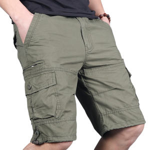 Pantalones cortos de algodón informales con múltiples bolsillos para <span class=keywords><strong>hombre</strong></span>, pantalones cargo tácticos para caza, senderismo, senderismo, escalada, pantalones cortos - Product Image 1