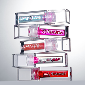Aceite Labial Brillante <span class=keywords><strong>HANDAIYAN</strong></span>, Hidrata Profundamente, Repara la Sequedad, Cambia de Color con la Temperatura, Brillo Labial en Tubos Cuadrados de Lujo - Product Image 6