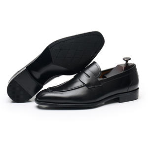 รองเท้าโลฟเฟอร์หนังแท้ใหม่คุณภาพสูงหัวแหลมทำด้วยมือใส่ทำงานทางการรองเท้าหนังผู้ชายแบบลำลอง - Product Image 3