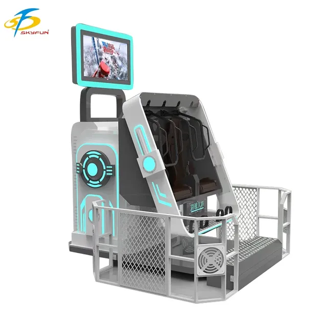 720 Degree Flight Simulator Cockpit 360 VR Chair Videos Gaming 9D VR 360 Degree Rotation Roller Coaster Simulator