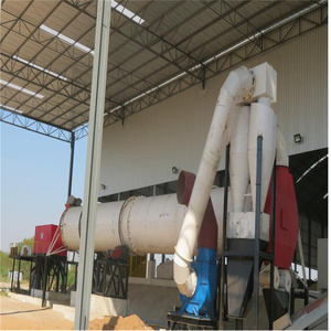 Séchoir à tambour rotatif industriel pour le rasage de sciure de bois de biomasse avec moteur de 7,5 kW à roulement et engrenage - Product Image 6