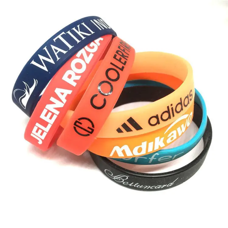 Custom rubber bracelets silicon bracelet wristband personalized silicone for men