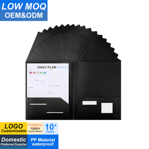 Cartella in Plastica con 2 Tasche 11 X 9 Pollici, Cartella Portadocumenti Resistente per Fogli Formato Letter, Confezione Multipla per Scuola, Ufficio, Casa - Product Image 1